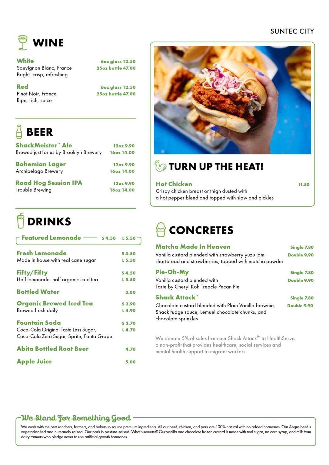 Shake Shack Menu & Prices List Singapore 2026