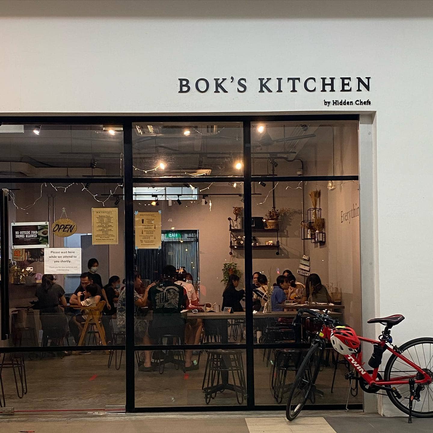 Bok’s Kitchen Menu